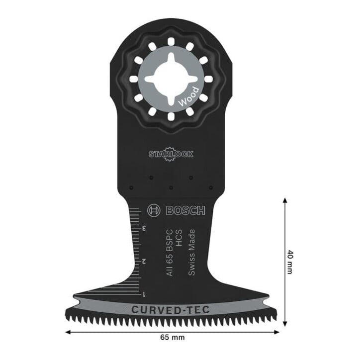 Bosch AII 65 BSPC Holz Tauchsägeblatt, Starlock, 65 x 40 mm