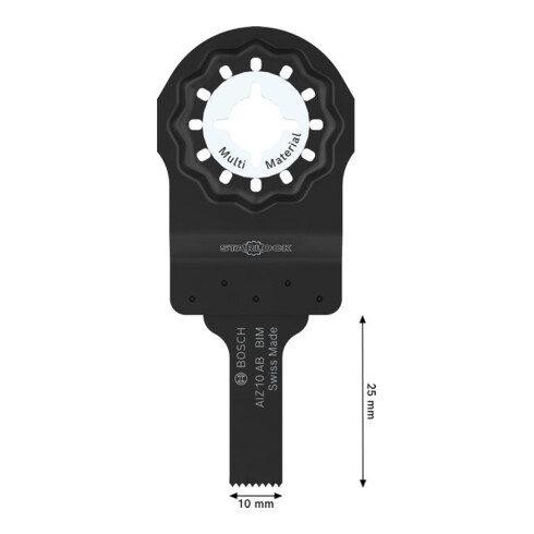 Bosch AIZ 10 AB Multi Material Tauchsägeblatt, Starlock, 10 x 25 mm