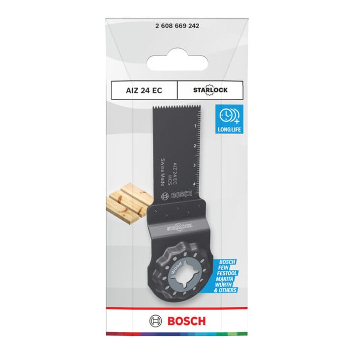 Bosch AIZ 24 EC Holz Tauchsägeblatt, Starlock, 24 x 50 mm