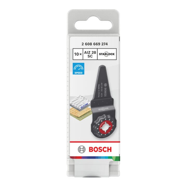 Bosch AIZ 28 SC Coupeur plastique, Starlock, 28 x 40 mm, 10 pièces
