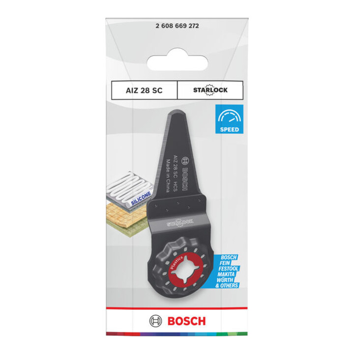 Bosch AIZ 28 SC kunststof snijder, Starlock, 28 x 40 mm