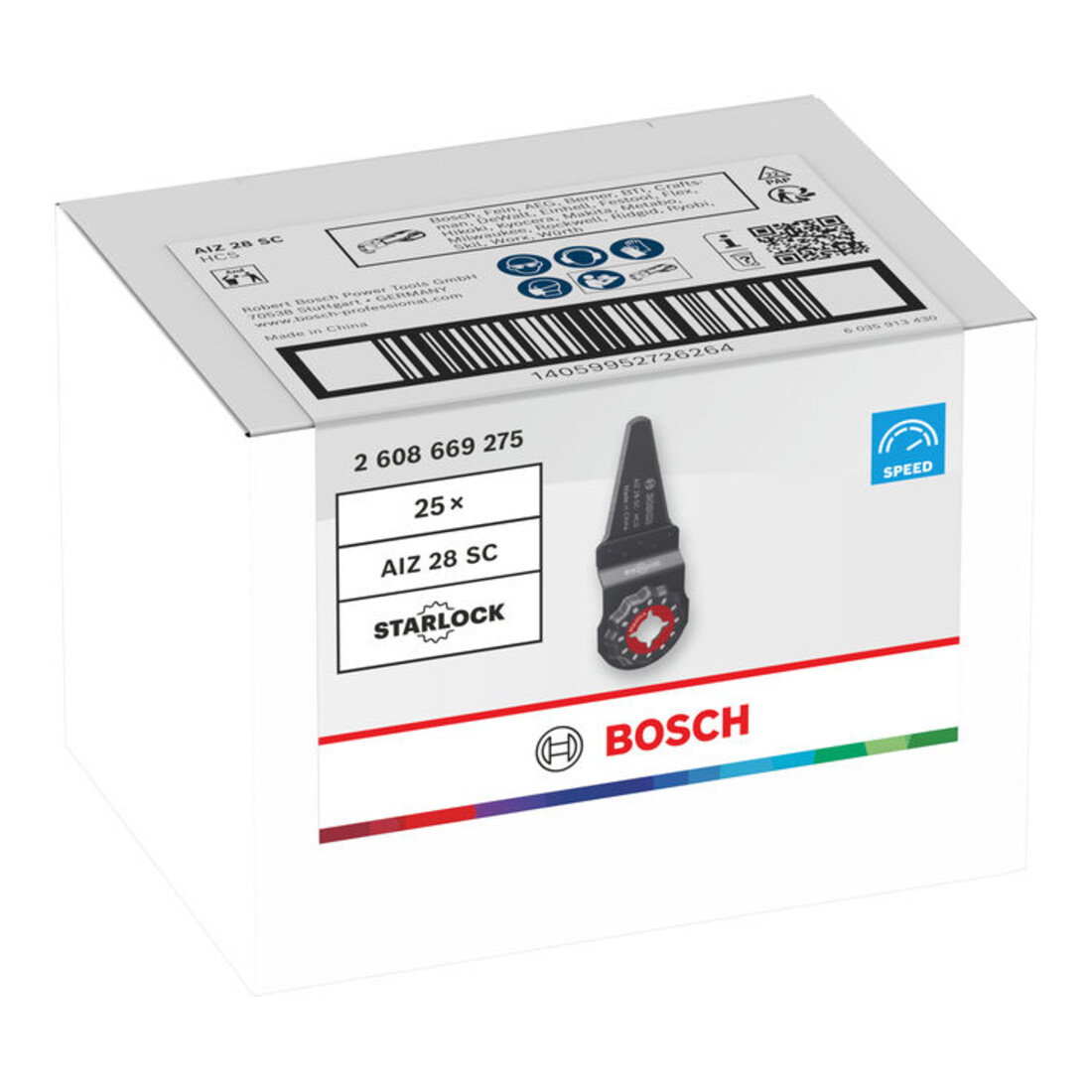 Bosch AIZ 28 SC lama per plastica, Starlock, 28 x 40 mm, TU25