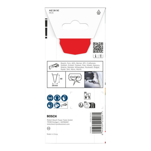 Bosch AIZ 28 SC taglierina in plastica, Starlock, 28 x 40 mm