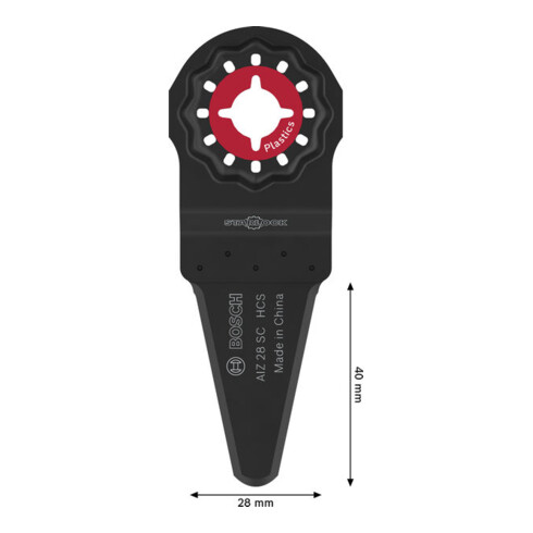 Bosch AIZ 28 SC taglierina in plastica, Starlock, 28 x 40 mm