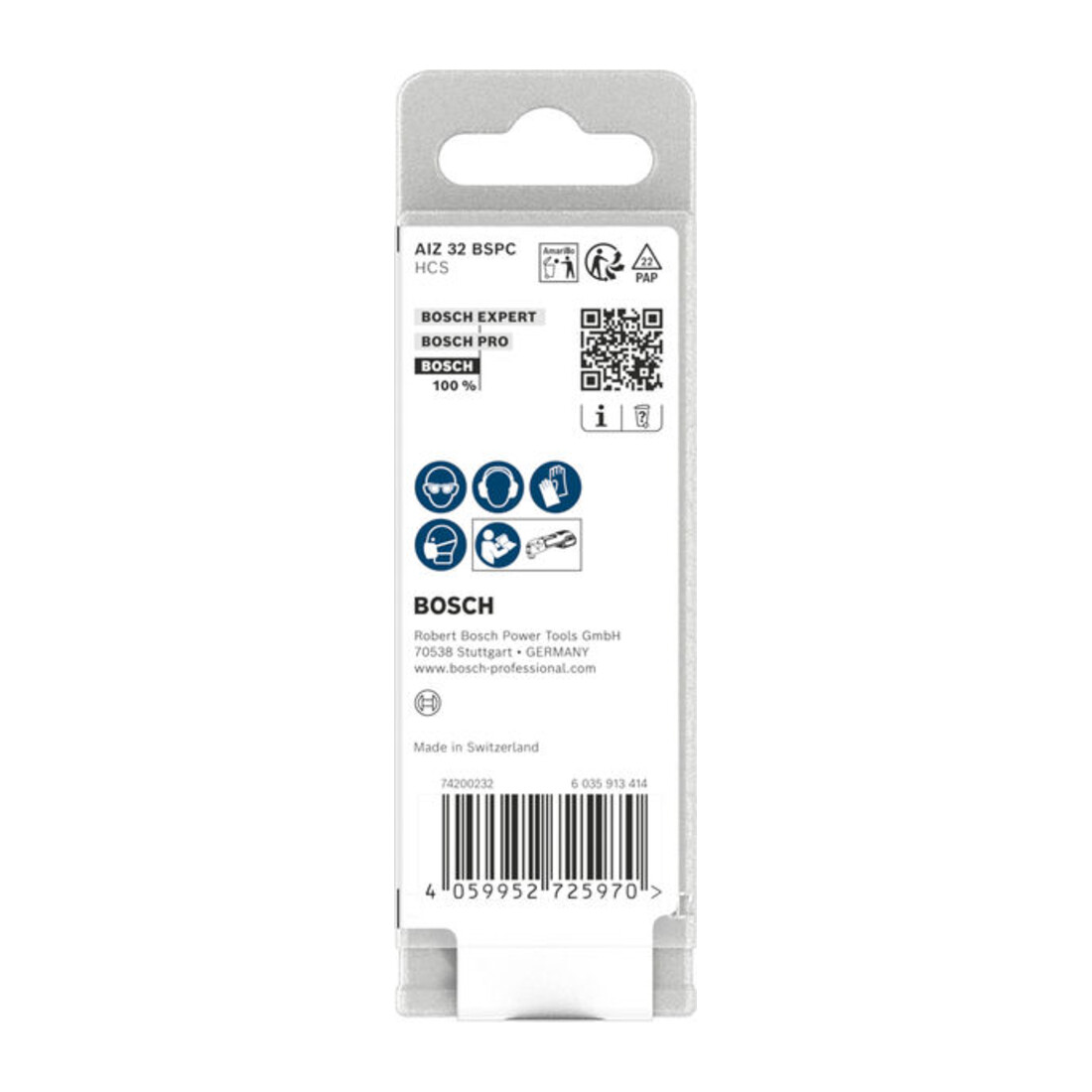 Bosch AIZ 32 BSPC Lama sega a immersione per legno, Starlock, 32 x 50 mm, 10 pezzi
