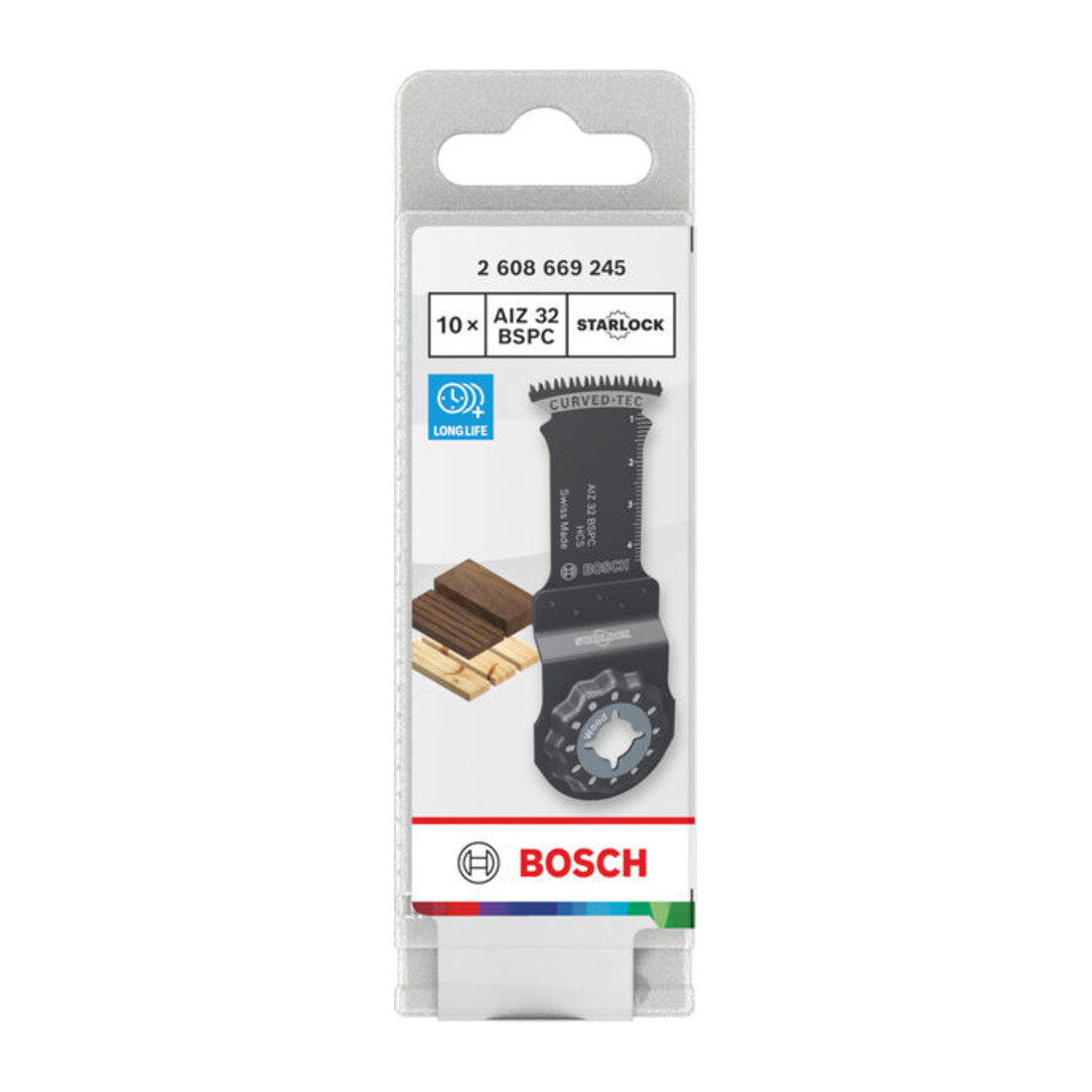 Bosch AIZ 32 BSPC Lama sega a immersione per legno, Starlock, 32 x 50 mm, 10 pezzi