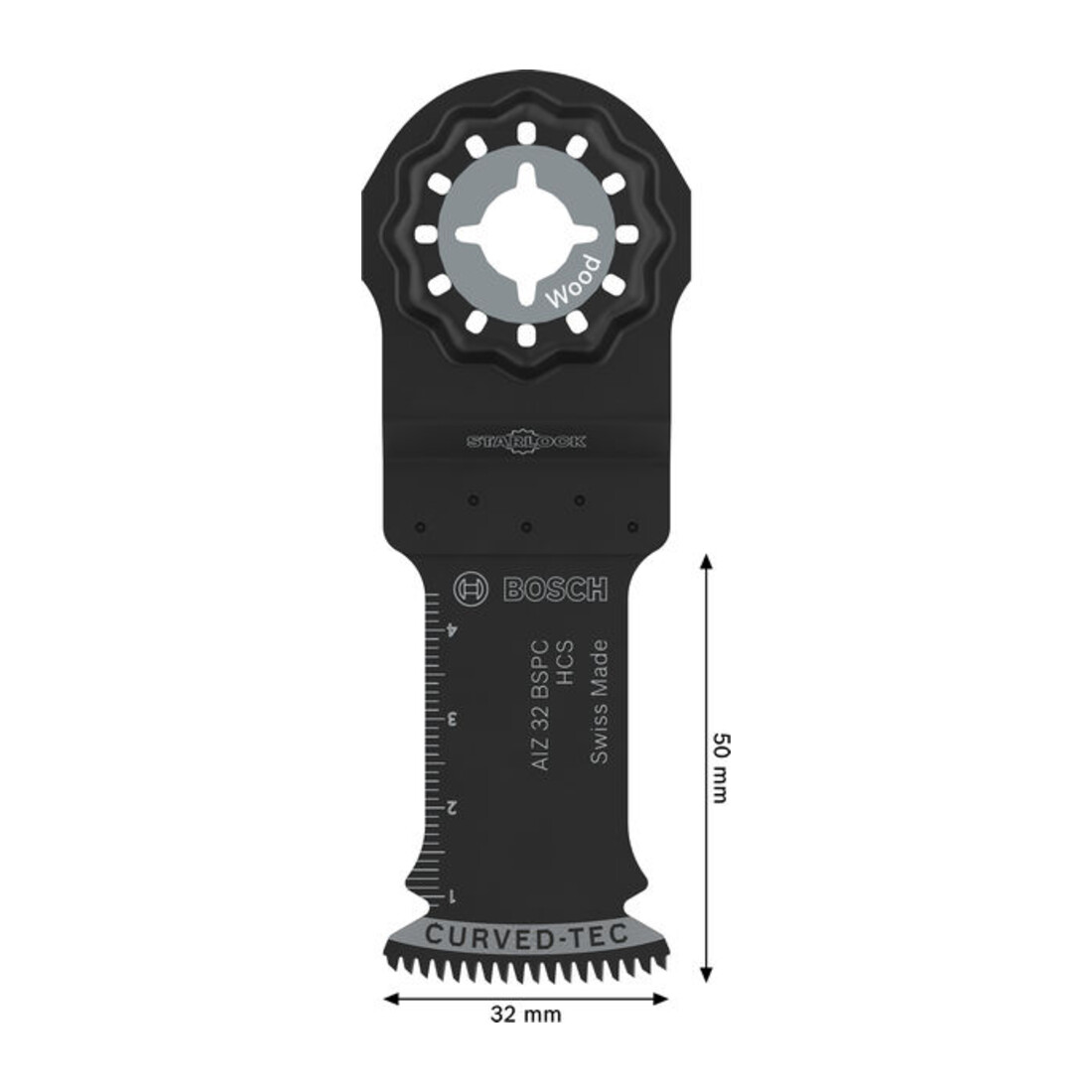 Bosch AIZ 32 BSPC Lama sega a immersione per legno, Starlock, 32 x 50 mm, 10 pezzi