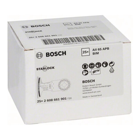 Bosch AIZ 65 BB Wood and Nails invalzaagblad, BIM, 40 x 65 mm