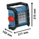 Bosch Akku-Bauleuchte GLI18V-1500