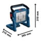 Bosch Akku-Bauleuchte GLI18V-5000