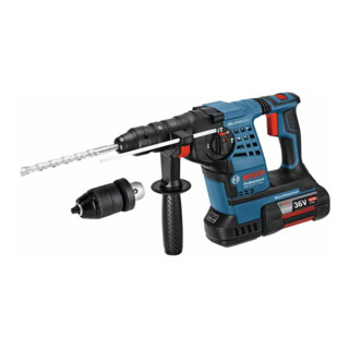 Bosch Akku-Bohrhammer GBH 36 VF-LI Plus mit 2 x 4,0 Ah Li-Ion Akku L-BOXX