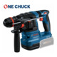 Bosch Akku-Bohrhammer mit ONECHUCK GBH 18V-22 X, 2 x Akku GBA 18V 4.0Ah in L-BOXX 136-1