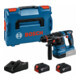 Bosch Akku-Bohrhammer mit ONECHUCK GBH 18V-22 X, 2 x Akku GBA 18V 4.0Ah in L-BOXX 136-2