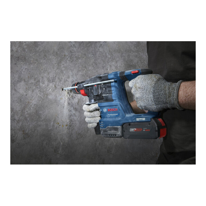 Bosch Akku-Bohrhammer mit ONECHUCK GBH 18V-22 X, 2 x Akku GBA 18V 4.0Ah in L-BOXX 136