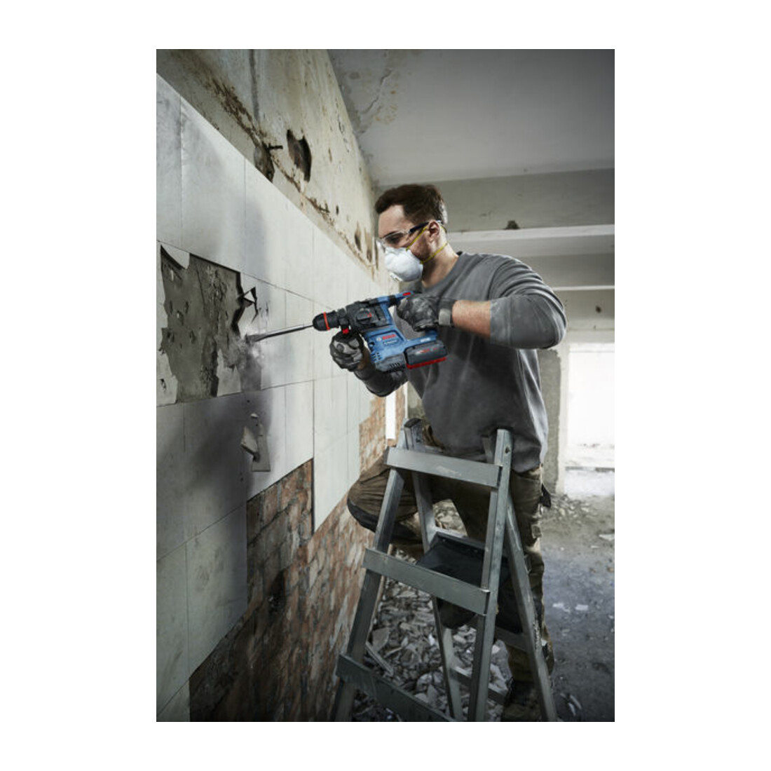 Bosch Akku-Bohrhammer mit ONECHUCK GBH 18V-22 X in L-BOXX 136