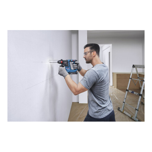 Bosch Akku-Bohrhammer mit SDS plus GBH 18V-18, 2 x Akku GBA 18V 2.0Ah,Handwerkerkoffer
