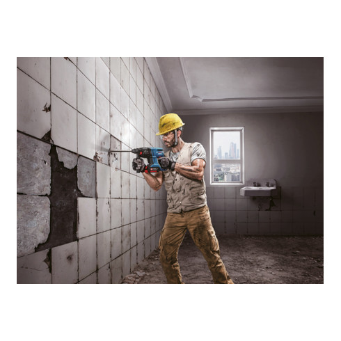 Bosch Akku-Bohrhammer mit SDS plus GBH 18V-20 mit 2 x 4,0 Ah Li-Ion Akku L-BOXX