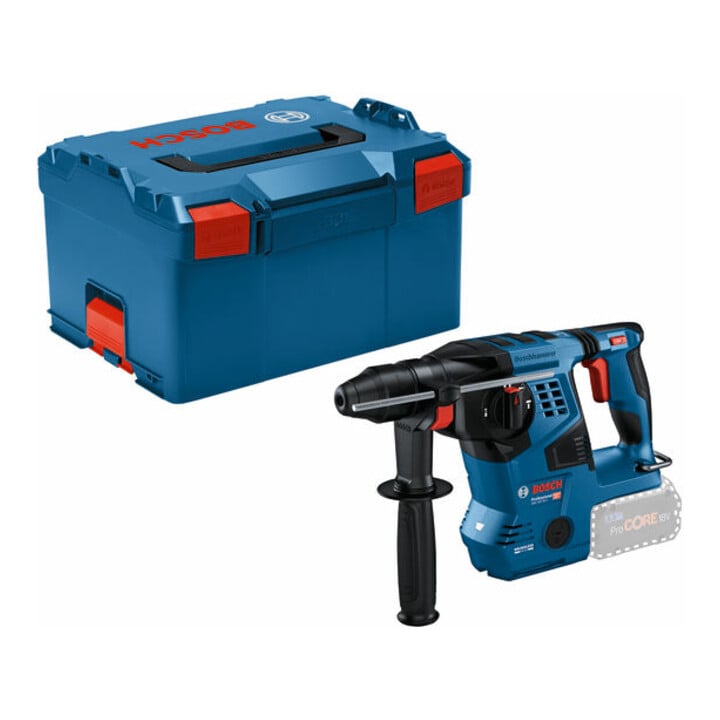 Set Bosch Akku-Bohrhammer mit SDS plus GBH 18V-28 C, L-BOXX 238 + 11-tlg SDS plus-1 Hammerbohrer- und Meißel-Set