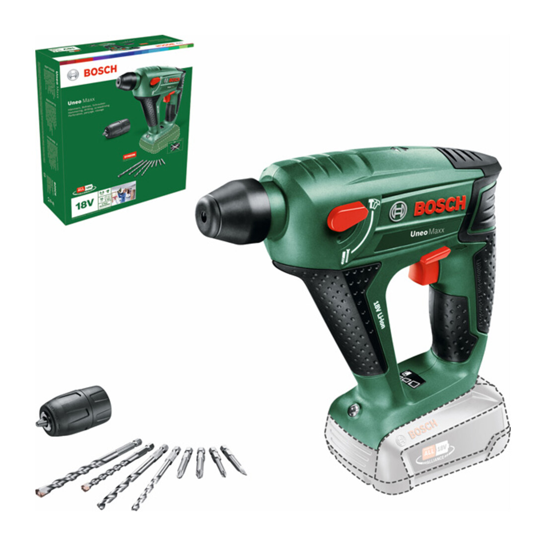 Bosch Akku-Bohrhammer Uneo Maxx