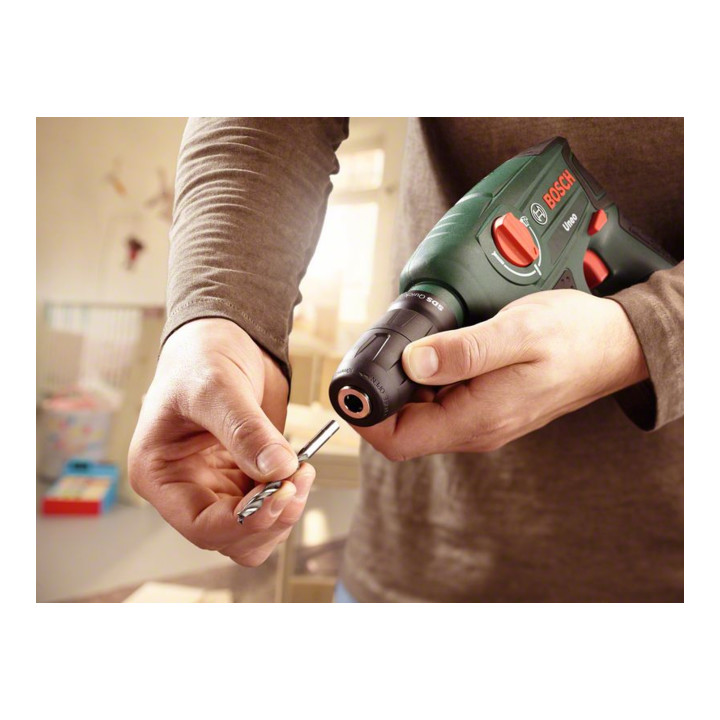 Bosch Akku-Bohrhammer Uneo, mit 2 x PBA 12V 2.5 Ah Akku, Ladegerät AL 1115 CV