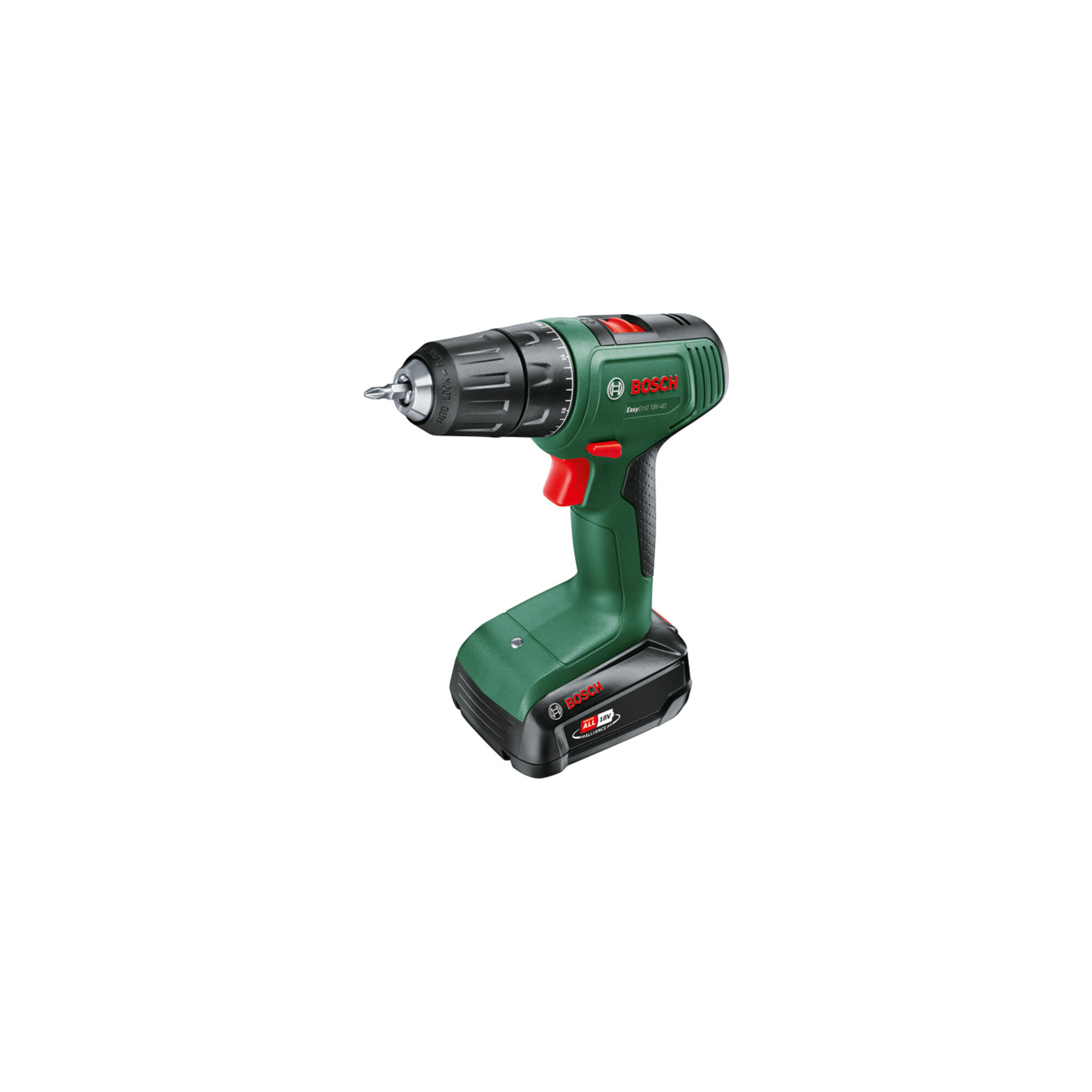 BOSCH Akku-Bohrschrauber EasyDrill 18V-40: 1x Akkupack PBA 18V 2.0Ah W-B