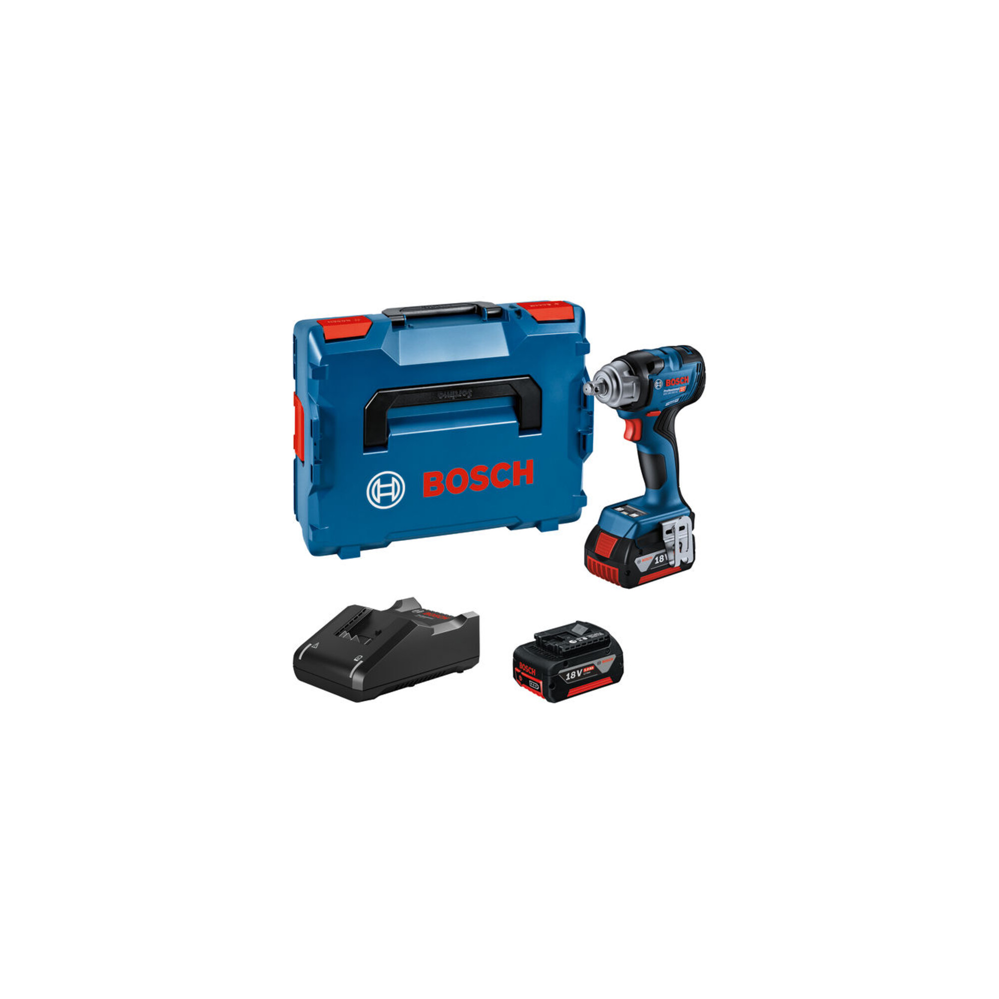 BOSCH Akku-Bohrschrauber GDS 18V-330 HC, 2 Akku 5,0 Ah; Ladegerät GAL 18V-40