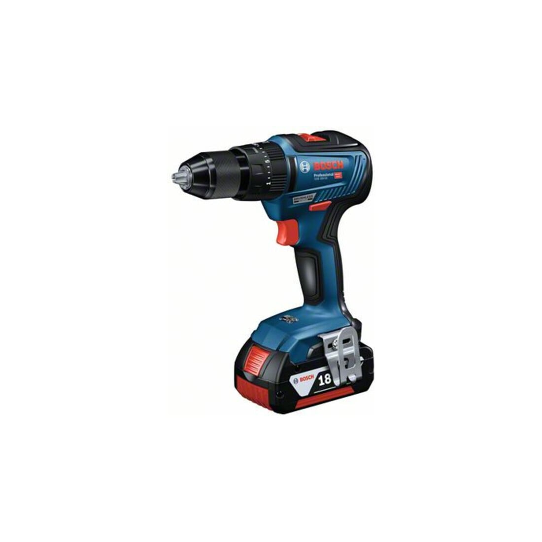 Bosch Akku-Bohrschrauber GSB 18V-55 mit 2x Akku GBA 18V 4.0Ah