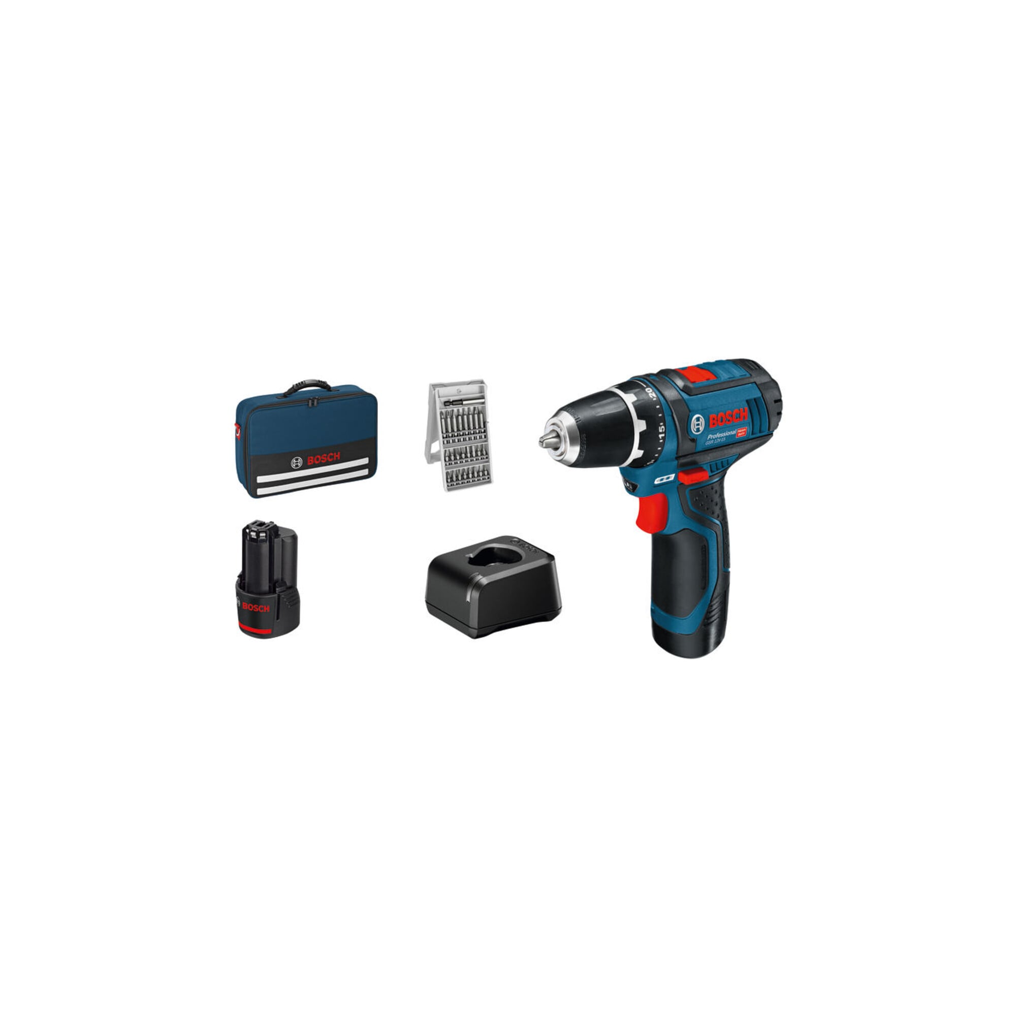 BOSCH Akku-Bohrschrauber GSR 12V-15