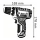 Bosch Akku-Bohrschrauber GSR 12V-15 FC mit 2 x 2,0 Ah Akku L-BOXX 1 Aufsatz-4