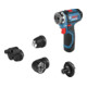 Bosch Akku-Bohrschrauber GSR 12V-15 FC mit 2 x 2,0 Ah Akku L-BOXX 1 Aufsatz-5