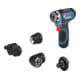 Bosch Akku-Bohrschrauber GSR 12V-15 FC mit 2 x 2,0 Ah-Akku L-BOXX 4 Aufsätze