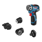 Bosch Akku-Bohrschrauber GSR 12V-35 FC mit 2 x 3,0 Ah Li-Ion Akku 1 Aufsatz L-BOXX-2