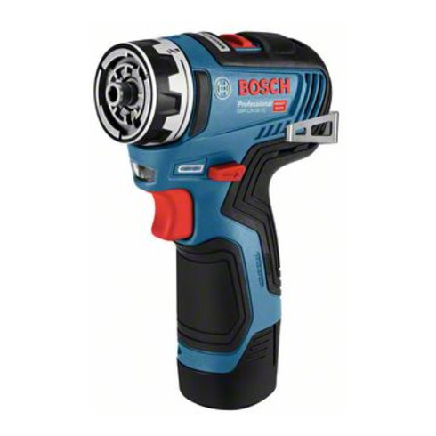 Bosch Akku-Bohrschrauber GSR 12V-35 FC mit 2 x 3,0 Ah Li-Ion Akku 4 Aufsätze L-BOXX