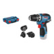 Bosch Akku-Bohrschrauber GSR 12V-35 FC Solo Version 4 Aufsätze L-BOXX-2