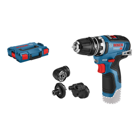 Bosch Akku-Bohrschrauber GSR 12V-35 FC Solo Version 4 Aufsätze L-BOXX