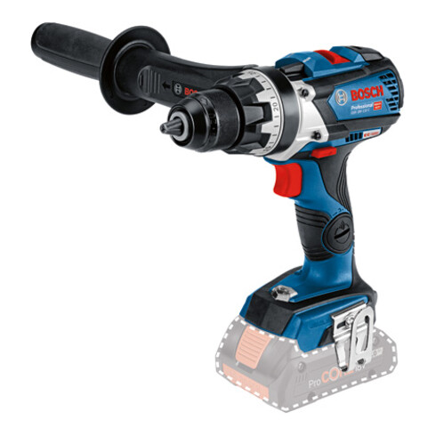 Bosch Akku-Bohrschrauber GSR 18V-110 C, Solo Version mit Zusatzhandgriff