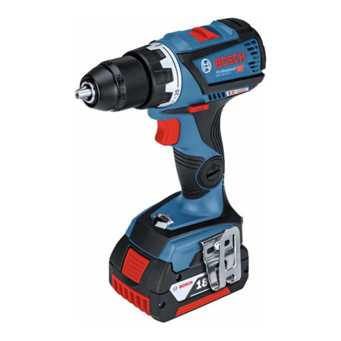 Bosch Akku-Bohrschrauber GSR 18V-60 C mit 2 x 5,0 Ah Li-Ion Akku GCY 30-4 L-BOXX