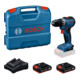 Bosch Akku-Bohrschrauber GSR18V-52 2 x Akku 18V 2.0Ah L-Case