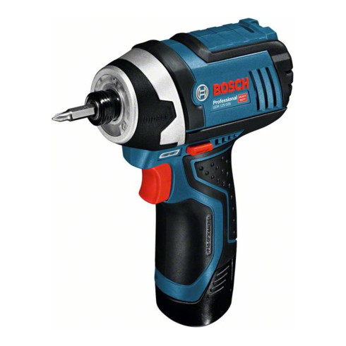 Bosch Akku-Drehschlagschrauber GDR 10,8-LI, mit 2 x 2,0 Ah Li-Ion Akku, im Karton