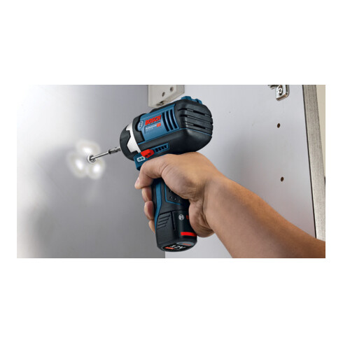 Bosch Akku-Drehschlagschrauber GDR 12V-105 mit 2 x 2,0 Ah Li-Ion Akku L-BOXX