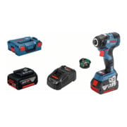 Bosch Akku-Drehschlagschrauber GDR 18V-200 C 2 x 5,0 Ah Li-Ion Akku GCY 30-4 L-BOXX-2