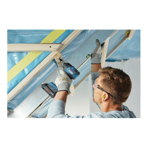 Bosch Akku-Drehschlagschrauber GDR 18V-200 C mit 2 x 5,0 Ah Li-Ion Akku L-BOXX