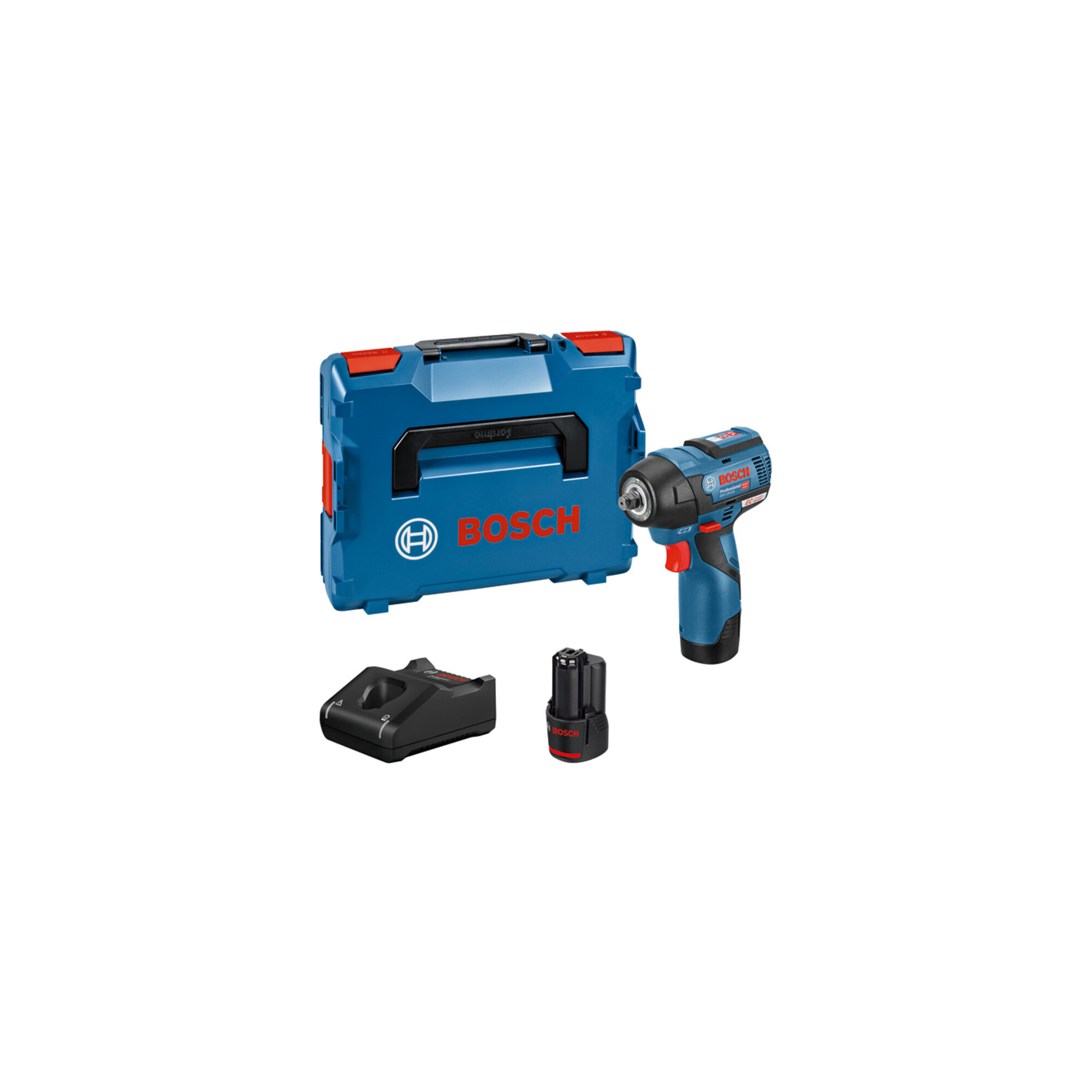 BOSCH Akku-Drehschlagschrauber GDS 12V-115 mit 2 x 3,0 Ah Li-Ion Akku L-BOXX