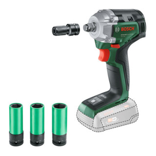 Bosch Akku-Drehschlagschrauber UniversalImpactDrive 18V-350 + 3 x Steckschlüssel