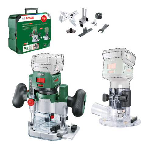 Bosch Akku-Fräse Router Combi Set