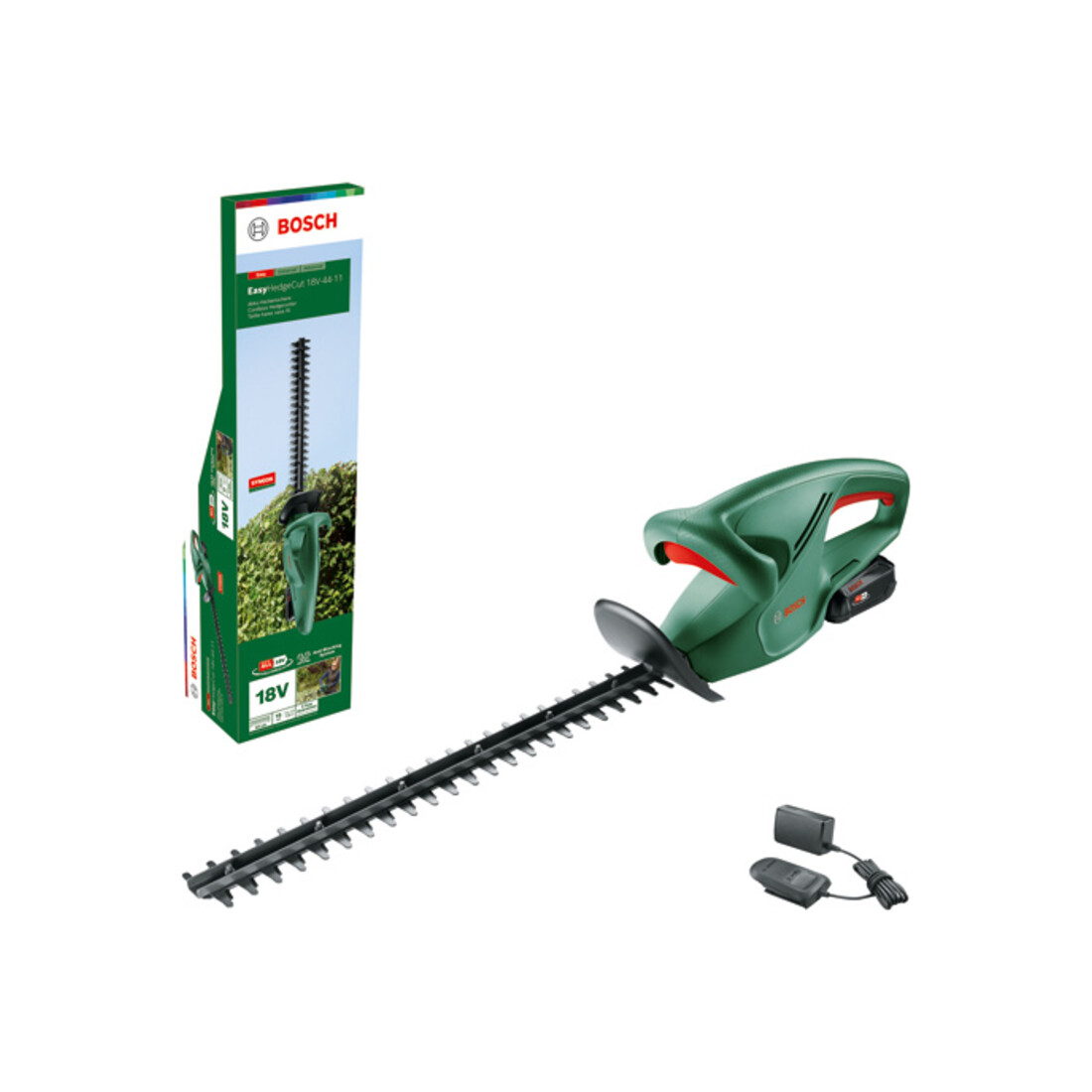 Bosch Akku-Heckenschere EasyHedgeCut 18V-44-11, 1 x Akku PBA 18V 2.0Ah