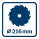 Bosch Akku-Kapp- und Gehrungssäge BITURBO GCM 18V-216,  Solo Vers., o. Akku u. Ladege.