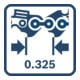 Bosch Akku-Kettensäge GKE 18V-40, 1x EXBA18V-55