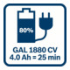 Bosch Akku-Kreissäge GKM 18 V-LI, mit 2 x 5,0 Ah Li-Ion Akku, L-BOXX-4
