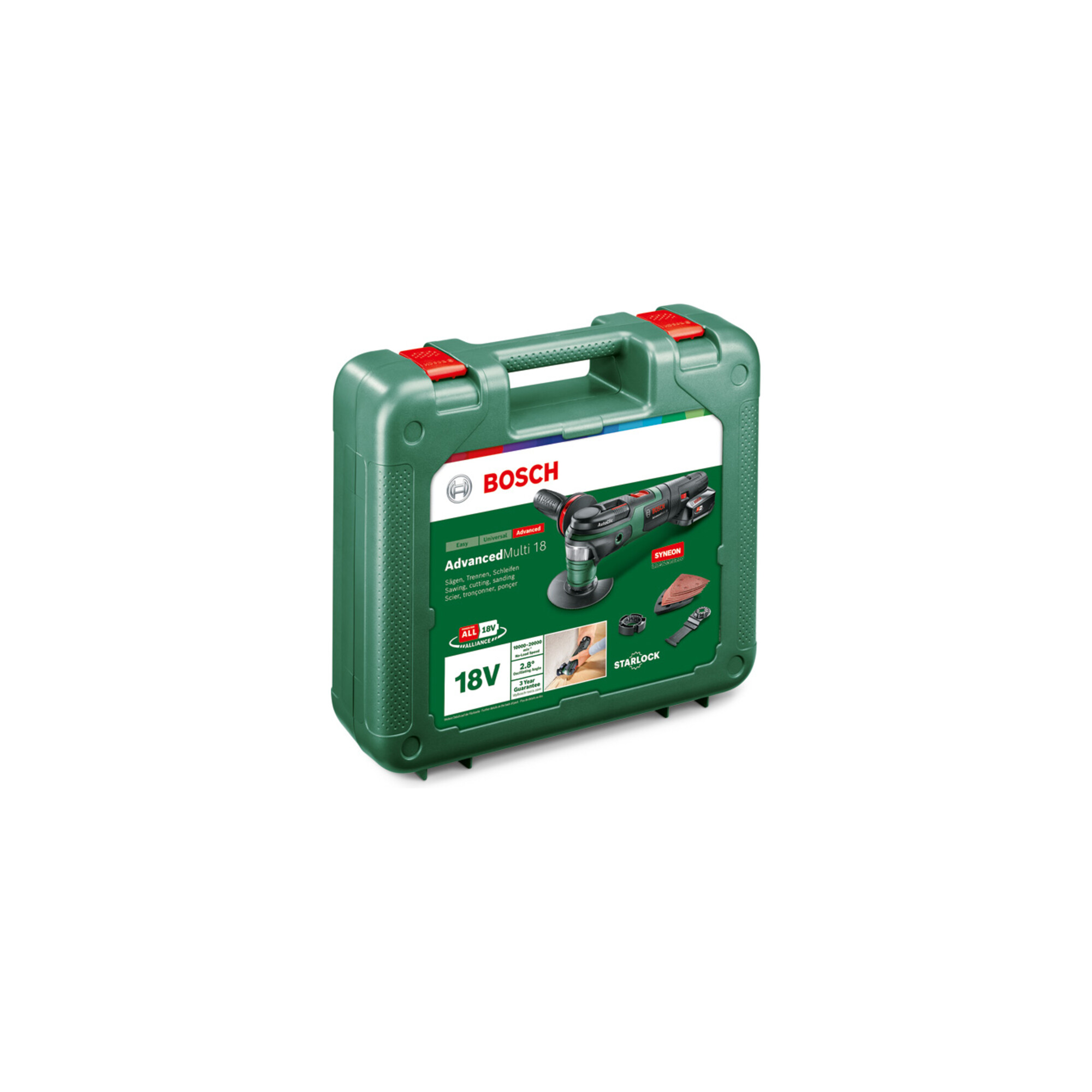 BOSCH Akku-Multifunktionswerkzeug AdvancedMulti 18, mit 1 x PBA 18V 2.5 Ah Akku
